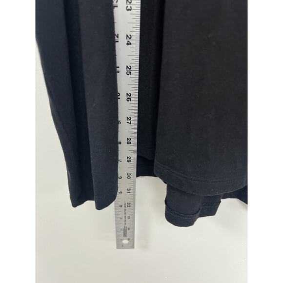 Bordeaux Women Short Sleeve Top Basic Tunic Oversiz rayon Black Size 3X A001968 - Picture 7 of 8